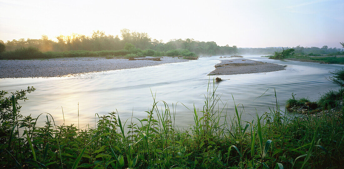 Isar River, Geretsried, Landkreis Bad Toelz, Upper Bavaria, Germany