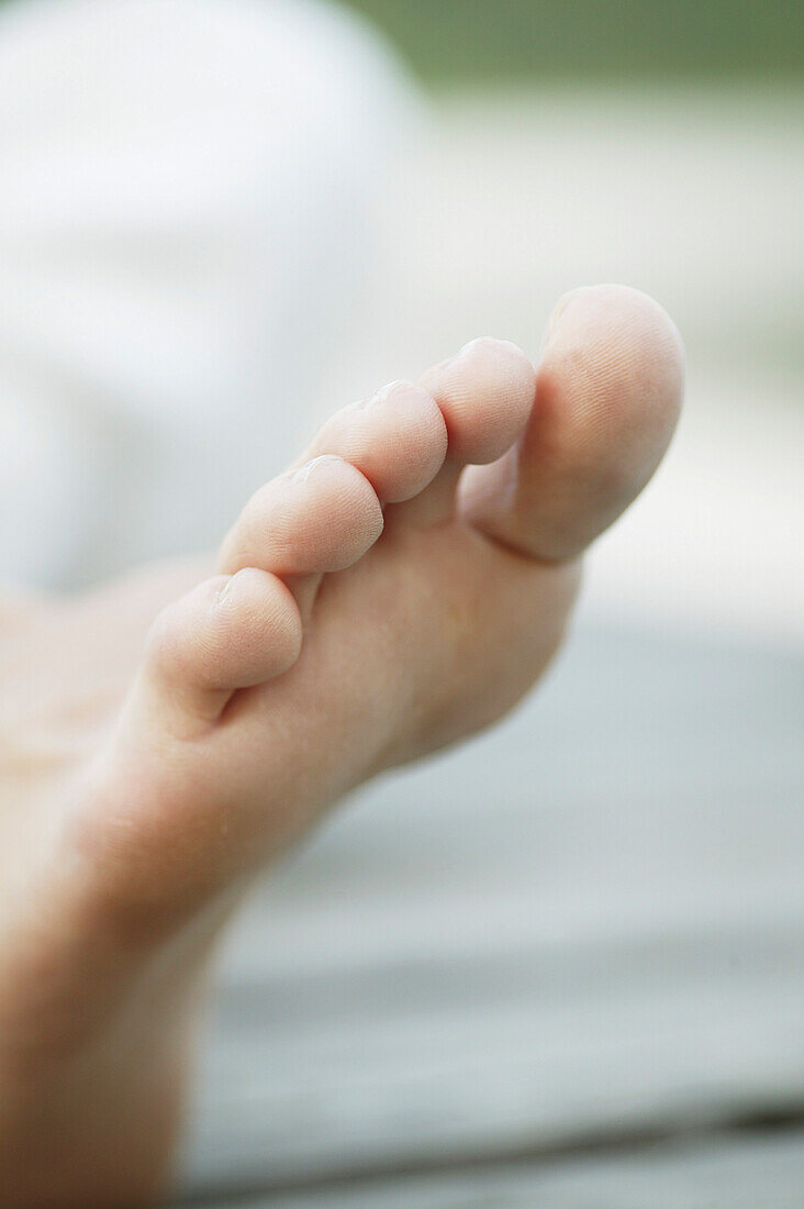 Human foot, close-up