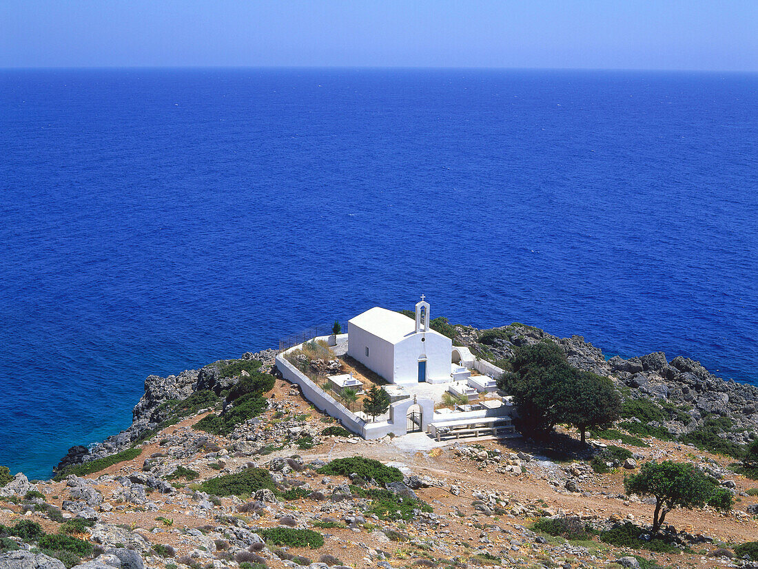 Kirche bei Loutro, Kreta, Griechenland