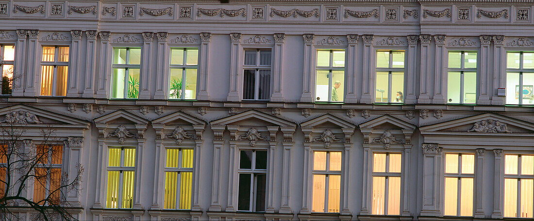 View of the Nikolai quarter, Nikolaiviertel, Berlin, Germany