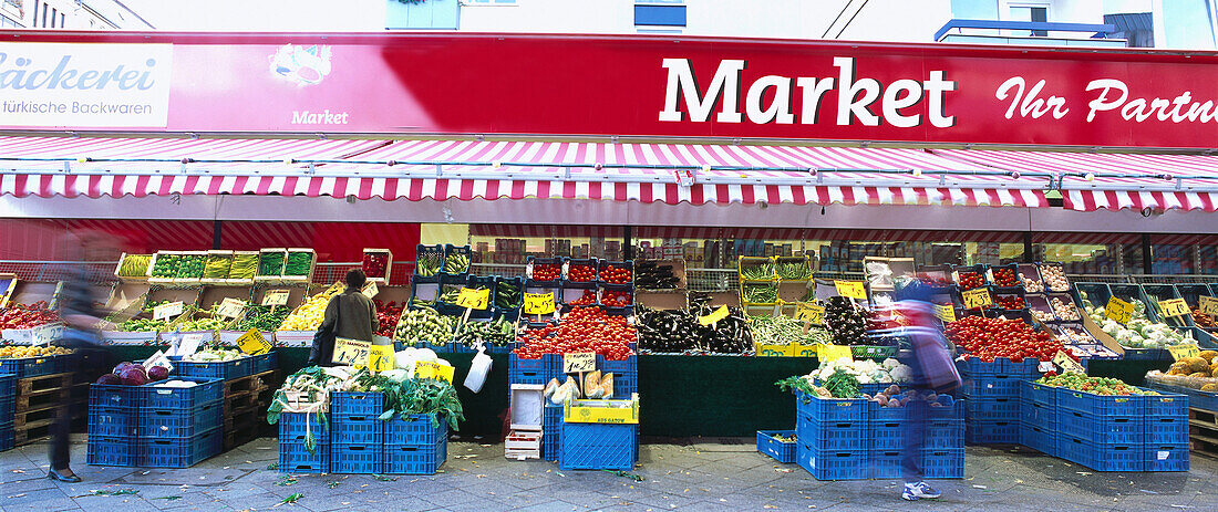 Turkish market in Schoneberg, Berlin, Germany