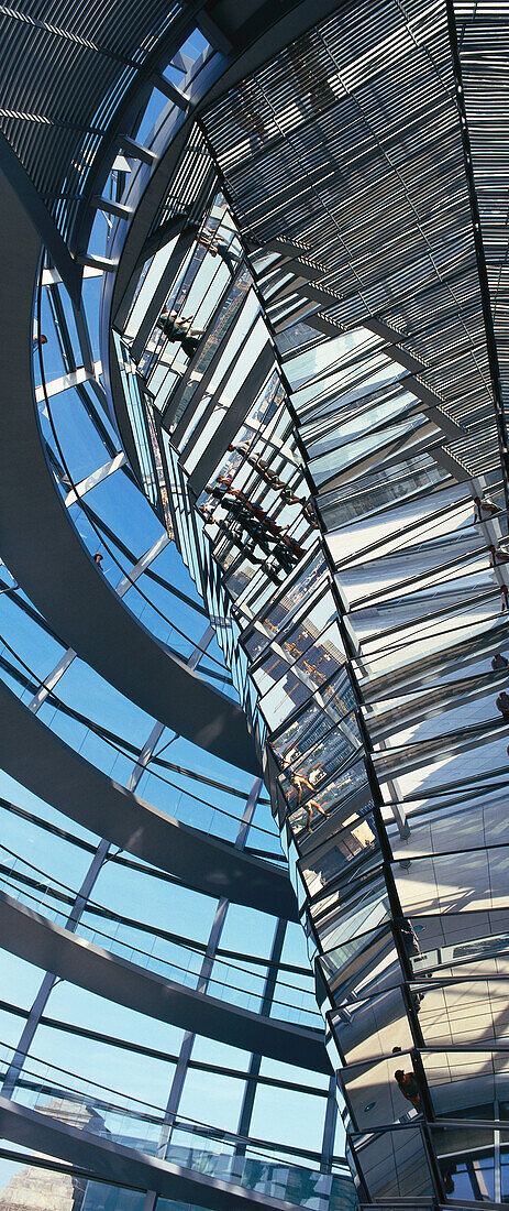 Inside the dome of the Reichstag, Berlin, Germany