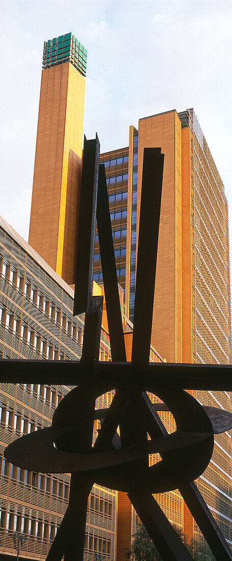 Modern sculpture at Potsdamer Platz, Berlin, Germany