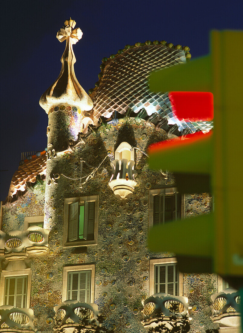 Casa Batllo, Antoni Gaudi, Barcelona, Spanien