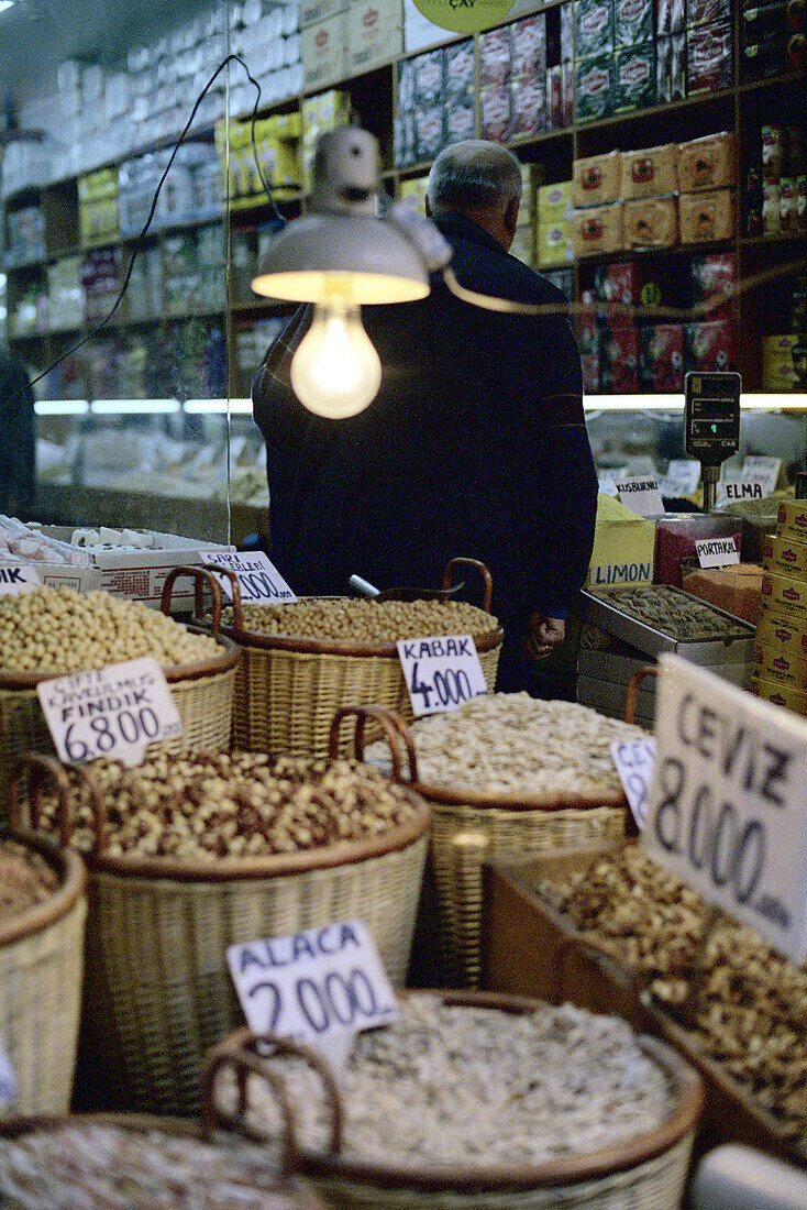 Grocery store, Egyptian Bazar, Istanbul, Turkey