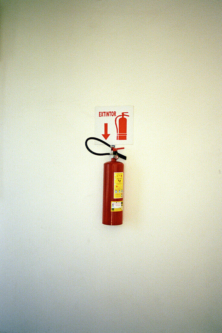 Fire extinguisher, airport, chihuahua, mexiko