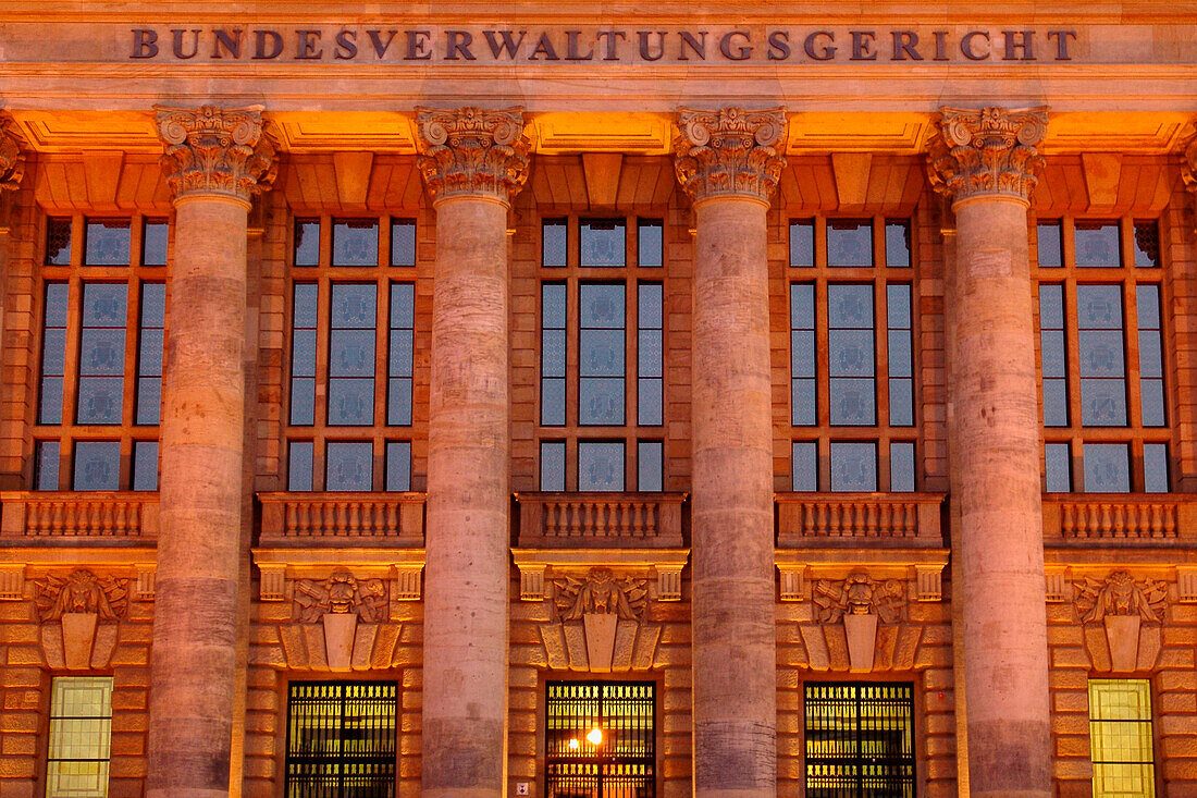 Leipzig, saxony, germany, bundesverwaltungsgericht Courthouse, facade