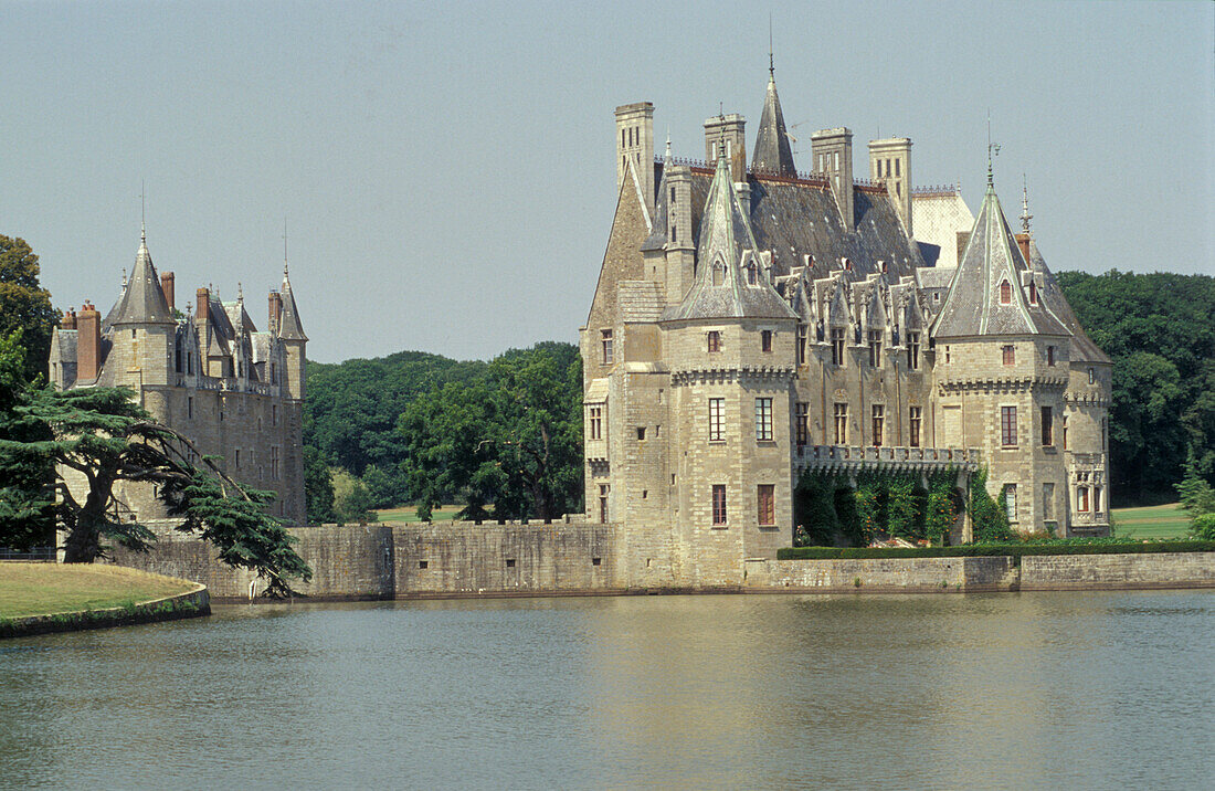 Schloss, La Bretesche, Bretagne, Frankreich