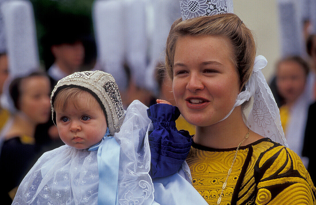 Brittany, France, Fete des Brodeuses, Pont le Abbe