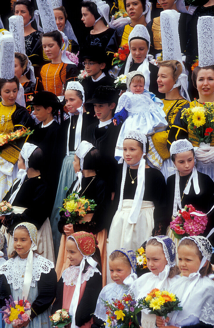 Bretagne, Frankreich, Fete des Brodeuses, Pont le Abbe