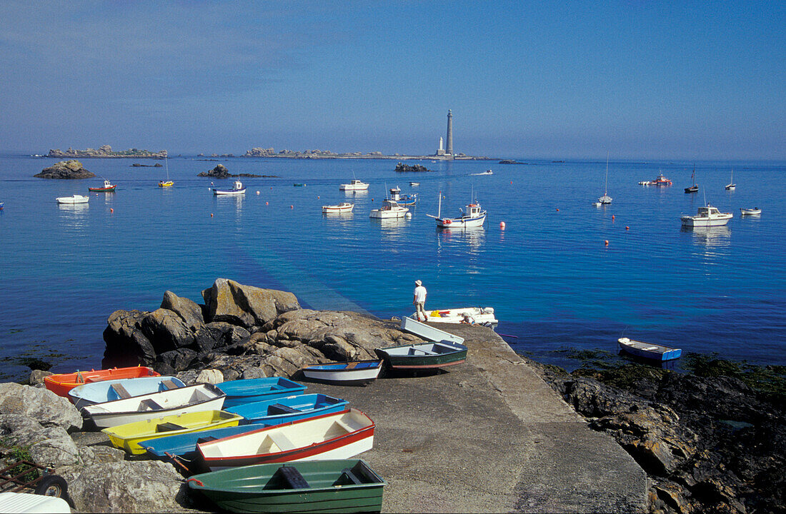 Phare de la Ile Vierge, Bretagne, Frankreich