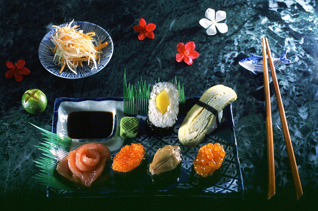 Japanisches Sushi und Sashimi, Japan