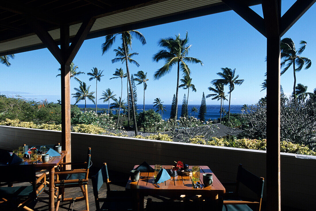 Breakfast with a View, Hotel Hana-Maui, Hana, Maui, Hawaii, USA