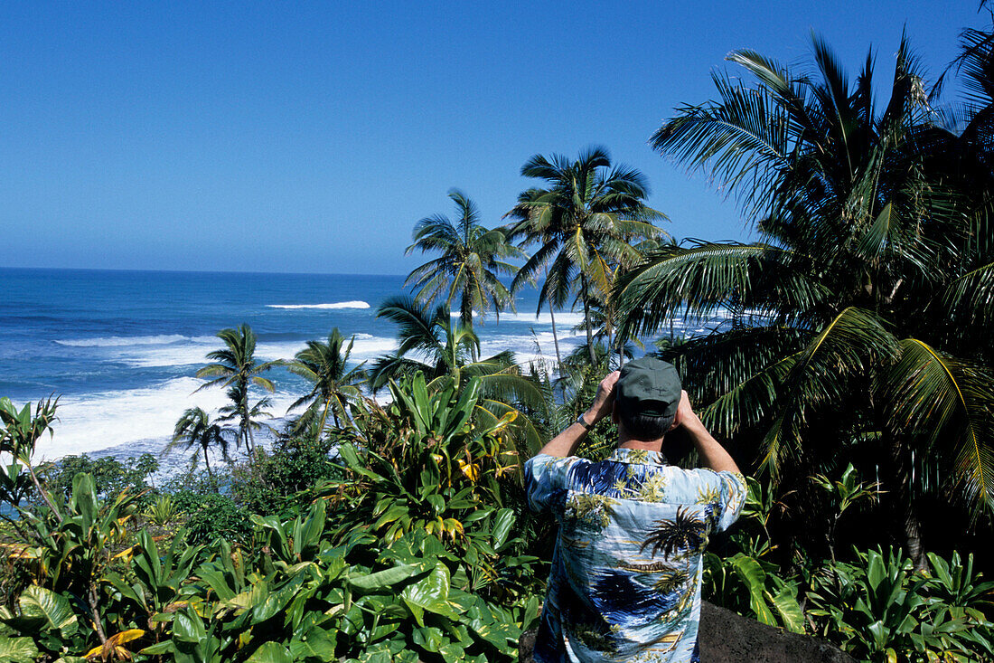 Overlooking Kee Beach, Haena State Park, Kauai, Hawaii, USA