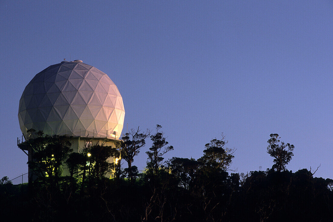 Communications Dome, Kokee Air Force Station, Kokee State Park, Kauai, Hawaii, USA