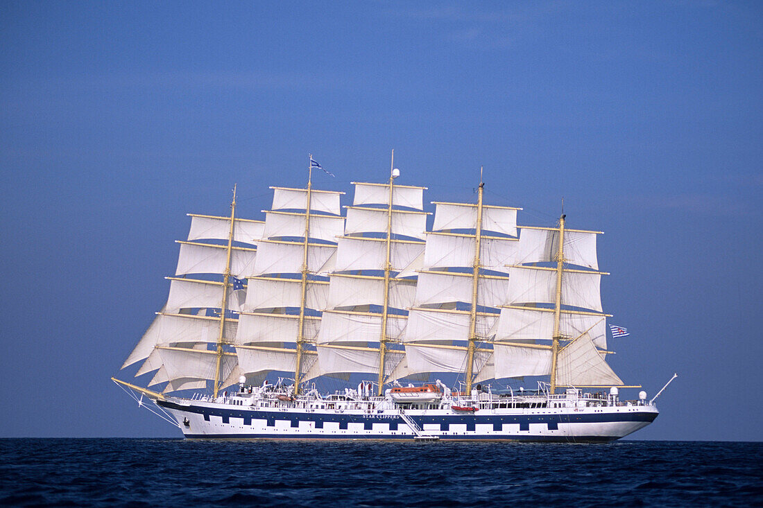 Segelschiff Royal Clipper im Mittelmeer, Italien