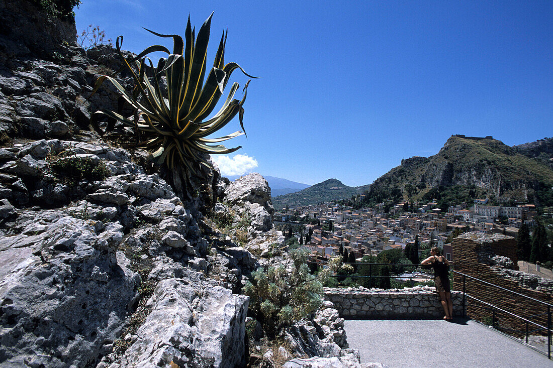 View from Greek Theater, Taormina, Sicily, Italy