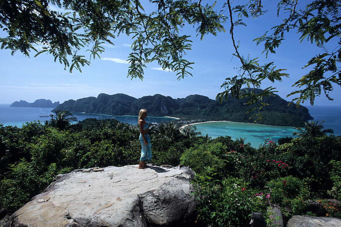 Sicht über Ko Phi Phi, Thailand