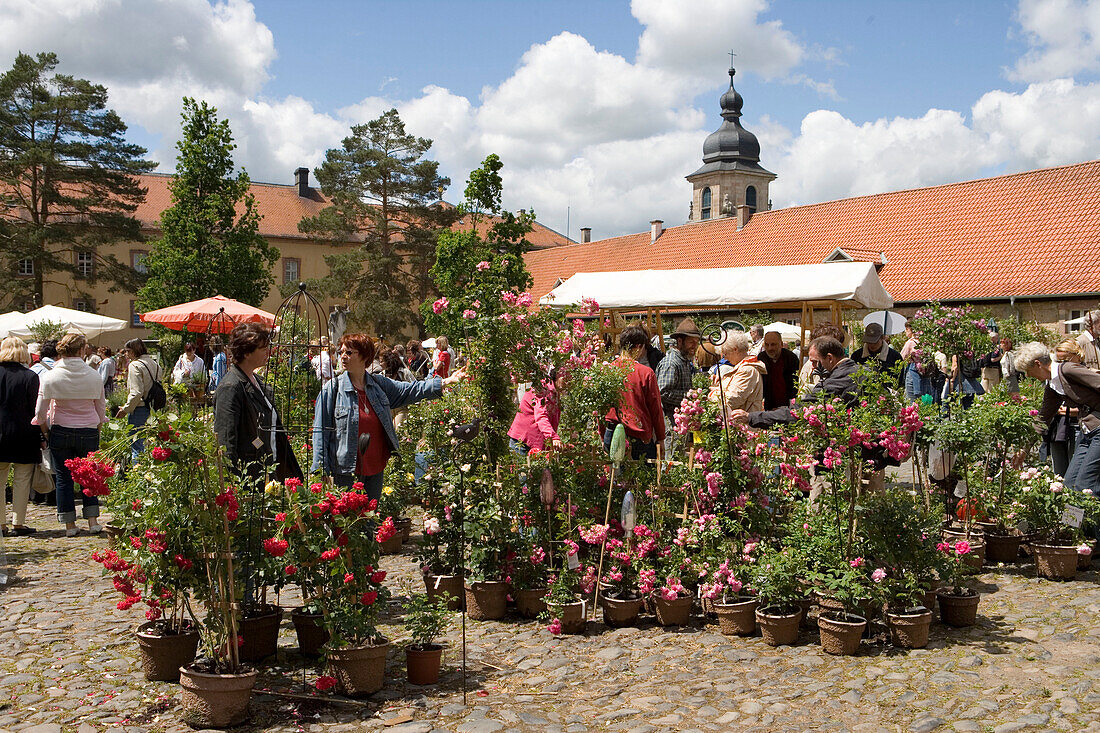 Gardening Festival at Schloss Fasanerie Castle, Near Fulda, Hesse, Germany