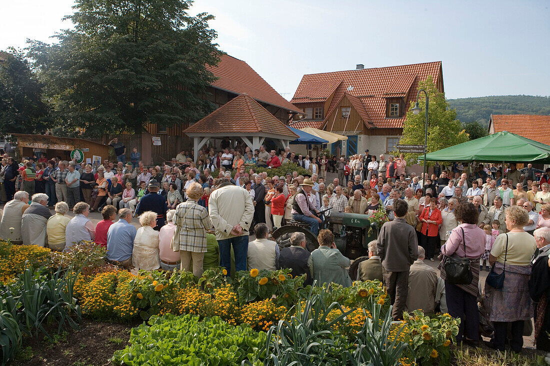 Countryside Parade, Viehabtrieb Simmershausen Festival, Hilders-Simmershausen, Rhoen, Hesse, Germany