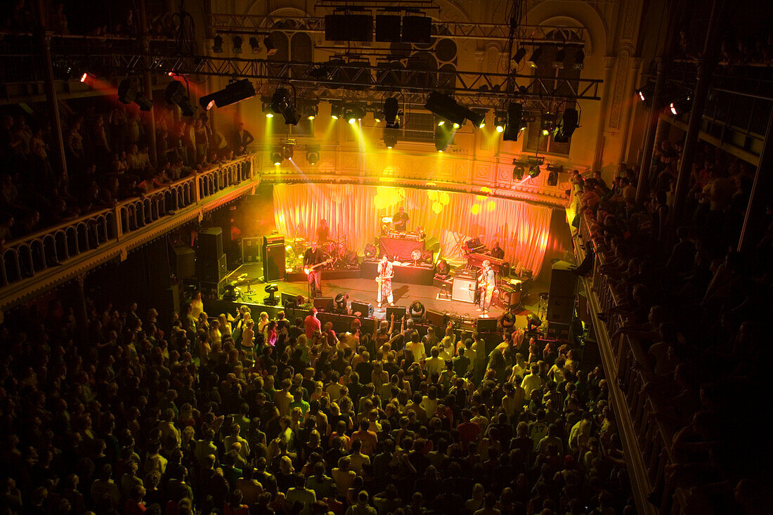 Morcheeba Concert, Paradiso, Concert Hall and Club, Live Morcheeba concert at concert hall and club Paradiso near Rembrandtplein, Amsterdam, Holland, Netherlands