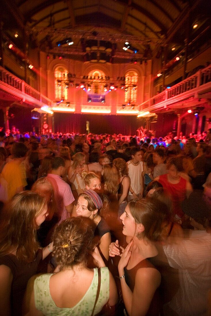 Dancers, Paradiso, Concert Hall and Club, Women dancing in club Paradiso, near Rembrandtplein, Amsterdam, Holland, Netherlands