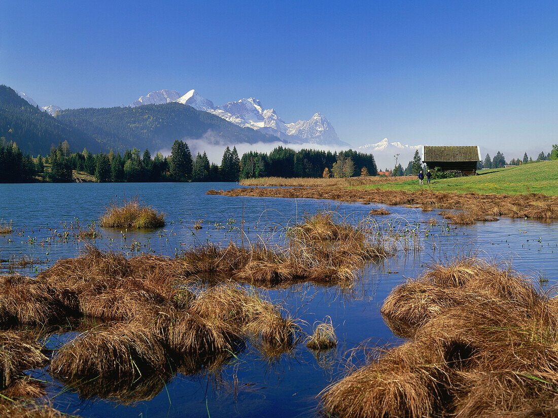 Am Geroldsee, Werdenfelser Land, Lkr. Garmisch, Oberbayern, Deutschland