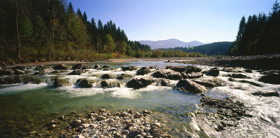 River Lech, Allgaeu, Upper Bavaria, Germany