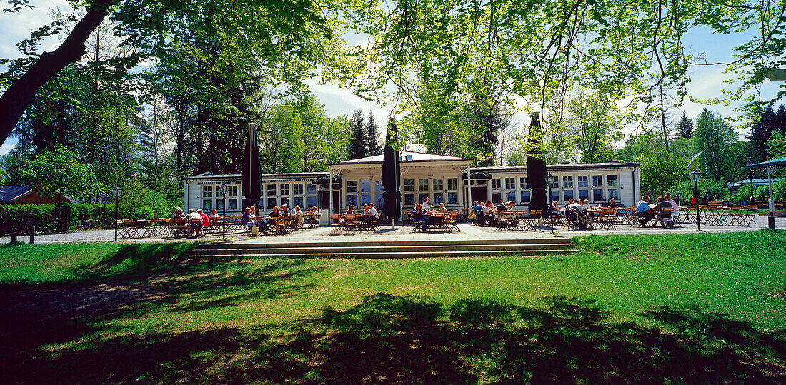 Seerestaurant Lido, Seeshaupt am Starnberger See, Oberbayern, Deutschland