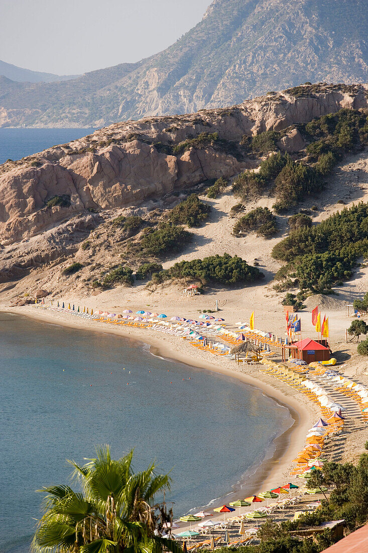 View to Paradise Beach at Kefalos Bay, Kefalos, Kos, Greece
