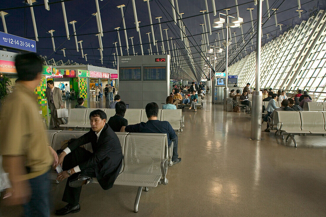 Pudong Airport Shanghai, China,Passenger, Pudong International Airport, Departure Lounge, Terminal