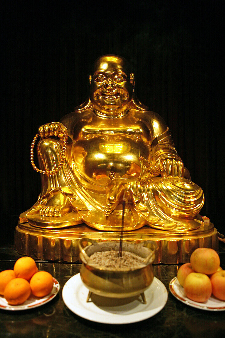 laughing buddha, house shrine, Gold