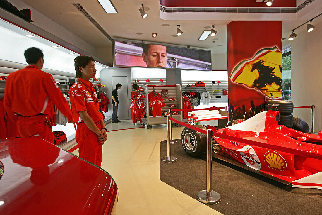 Ferrari Shop ,Ferrari, Xintiandi, Showroom, salesmen, racing car, red