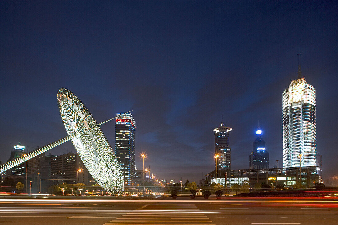 Oriental Art Centre Shanghai, Pudong, architecture, glass facade, Skyline Pudong, art, exhibition, art museum