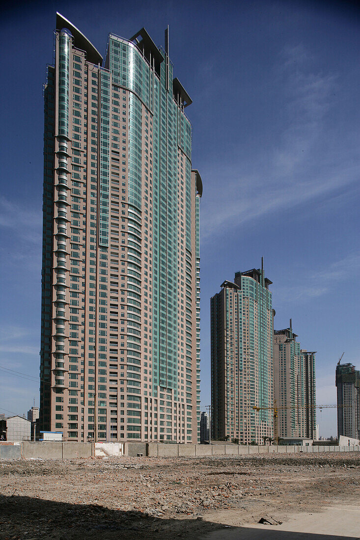Pudong,Construction site, luxury apartments, Luxuswohnungen, Pudong