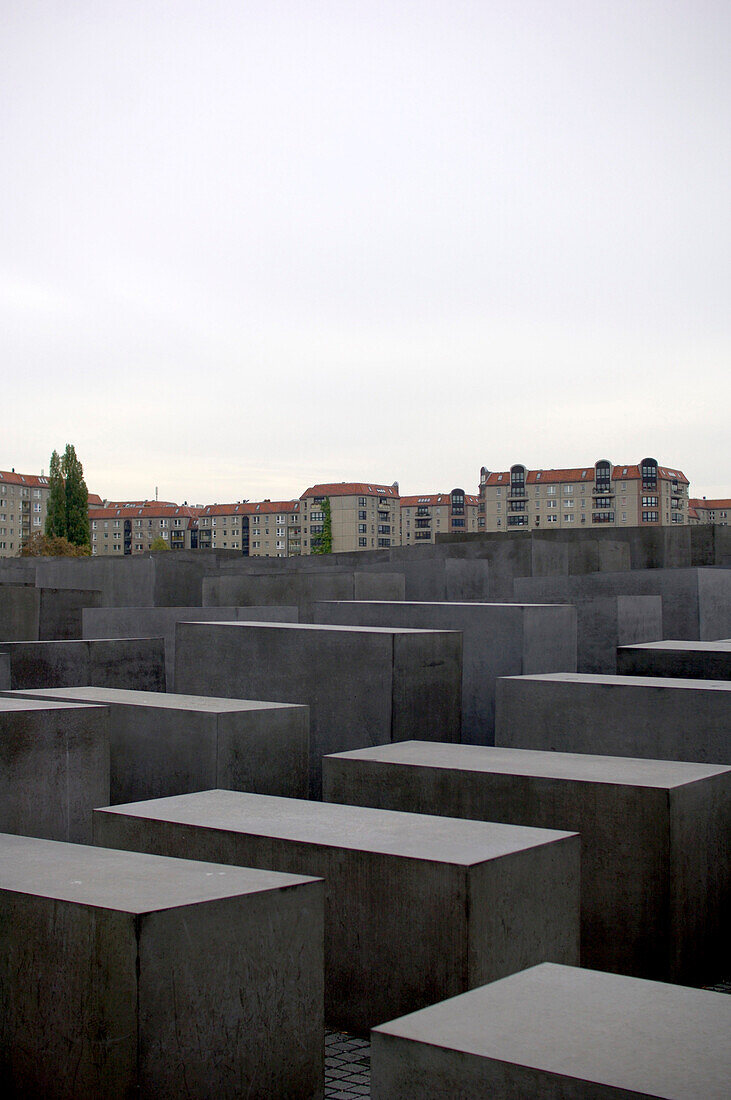 Graue Steinblöcke, Holocaust Mahnmal, Berlin, Deutschland