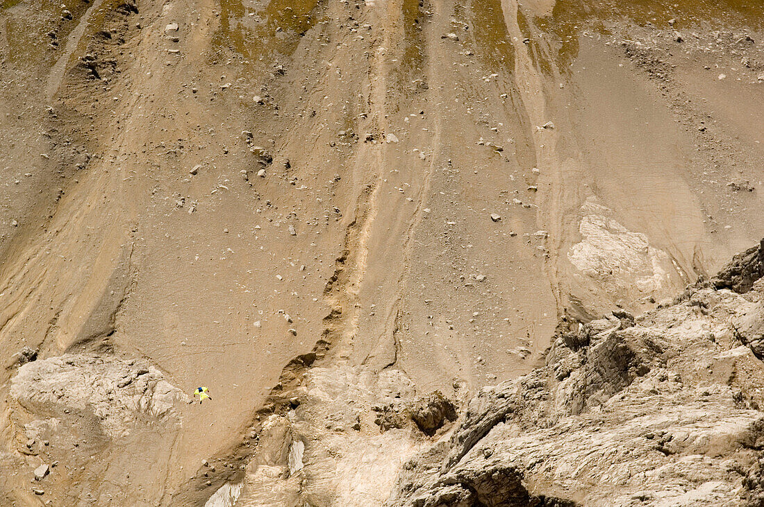 Base Jumping from Dachstein south face, Austria