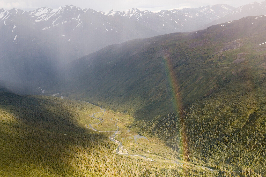 Valley between Mackenzie Mountains