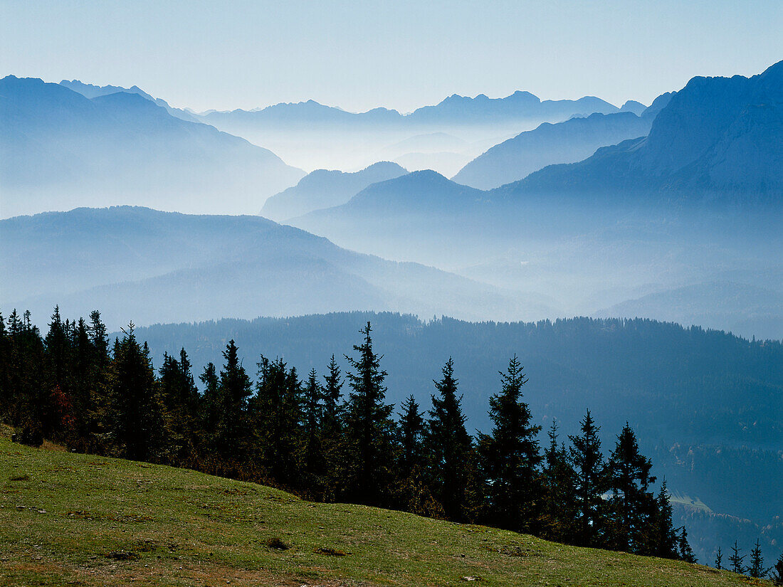 Landscape of bavarian alps, Upper Bavaria, Germany