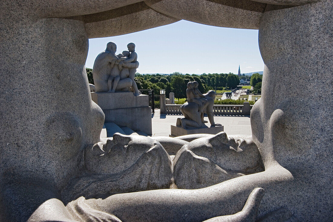 Vigeland Skulptur, Granitskulptur, Vigeland Park, Frogner Park, Oslo, Norwegen