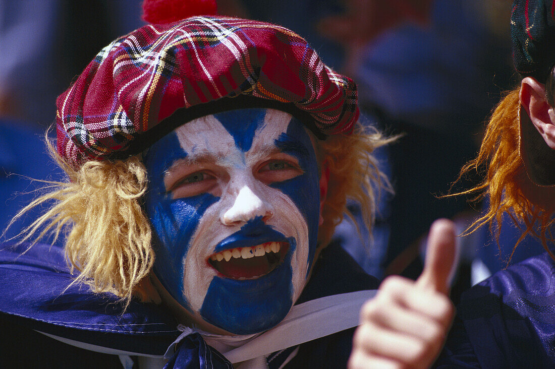 Soccer fan from Scotland