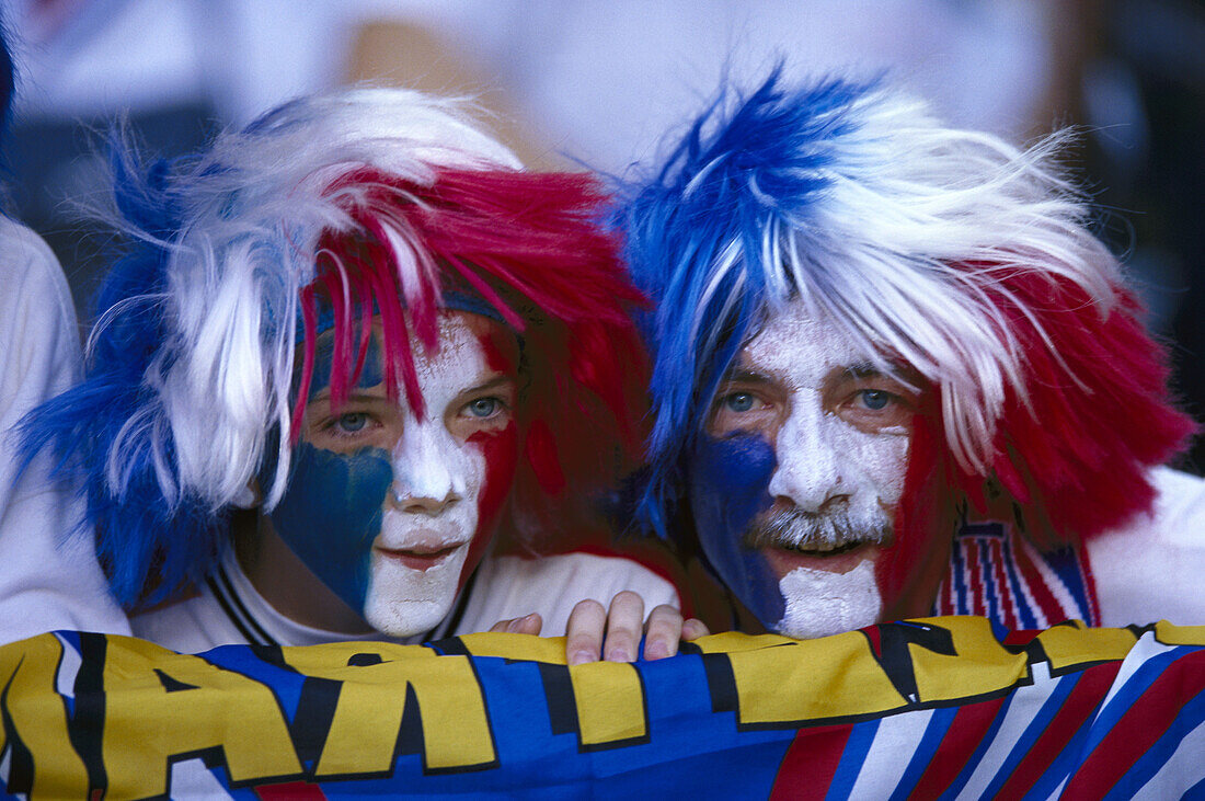 Two french football fans