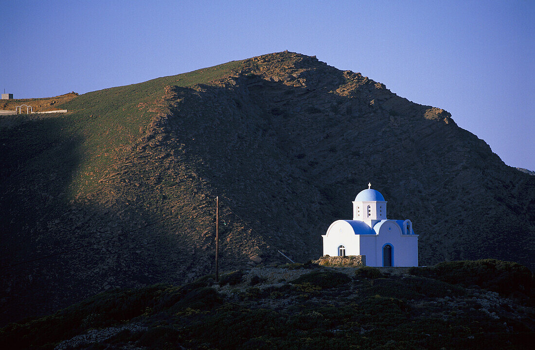 Chapel Agios Georgios Vassan near Othos, Karpathos, Dodecanese, Greece