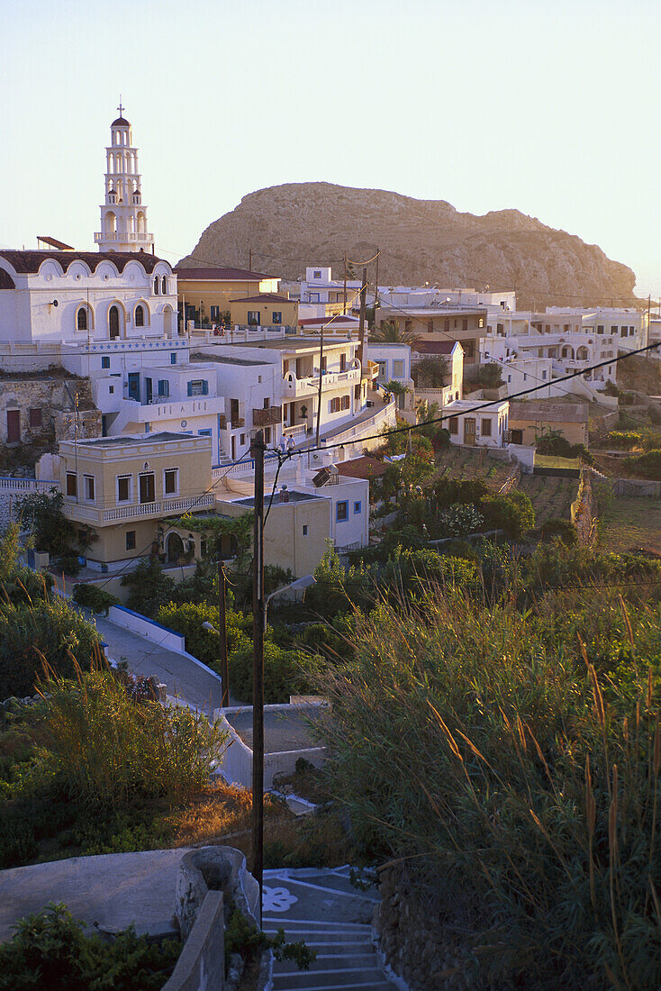 Blick auf Arkasa, Karpathos, Dodekanes, Griechenland