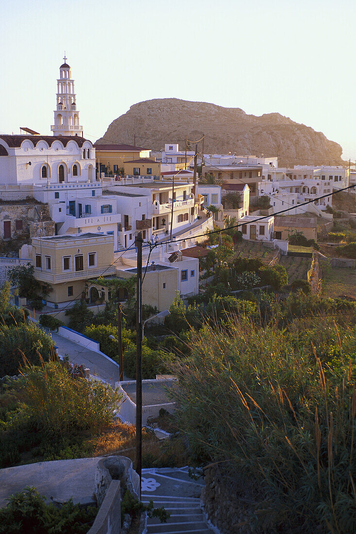 View towards Arkasa, Karpathos, Dodecanese, Greece