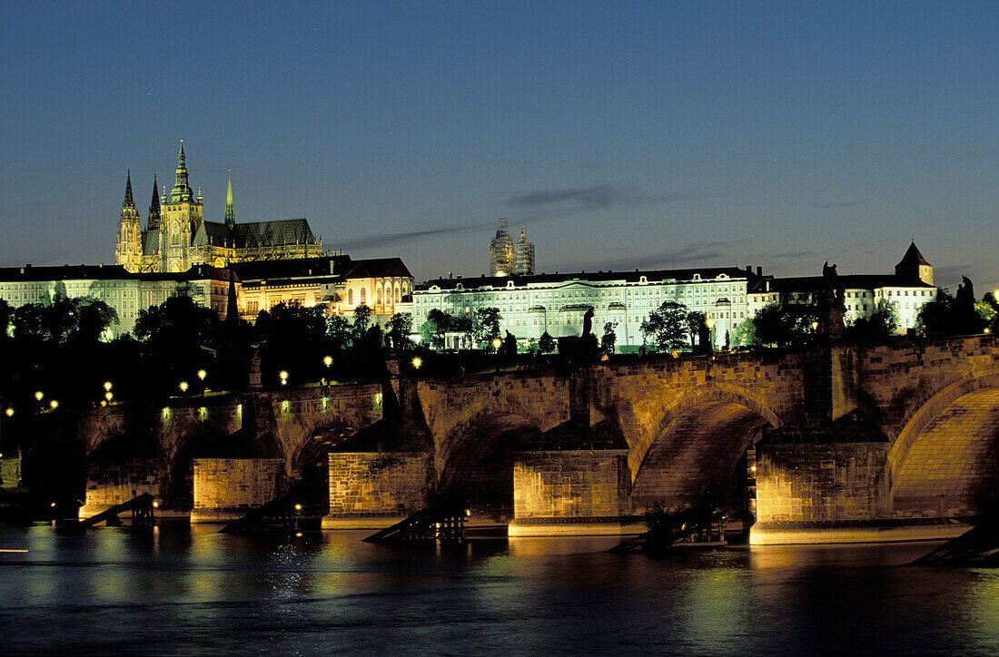 Hradcany, Karlsbrücke, Prag, Tschechien