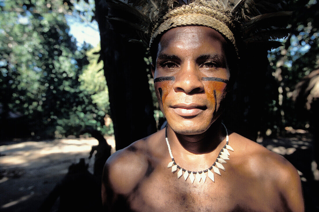 Pataxo Indian, Porto Seguro, Bahia, Brazil