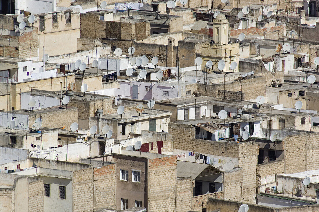 Roofs of Fes, Fes, Morocco