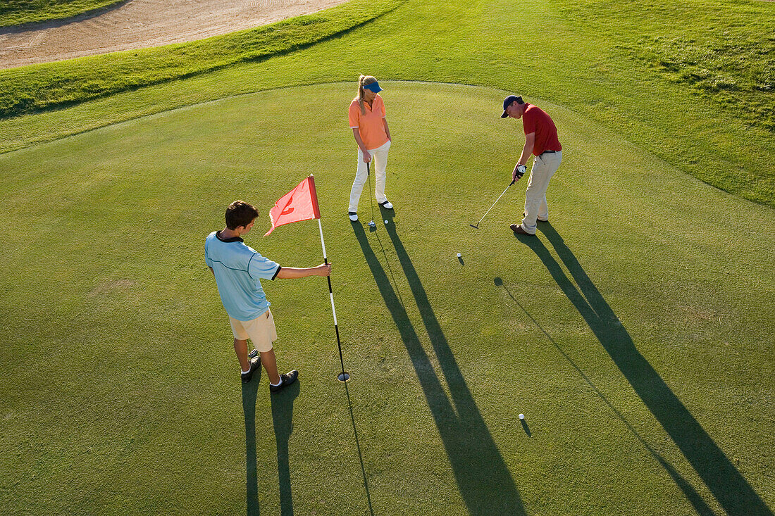 Golfer auf dem Golfplatz