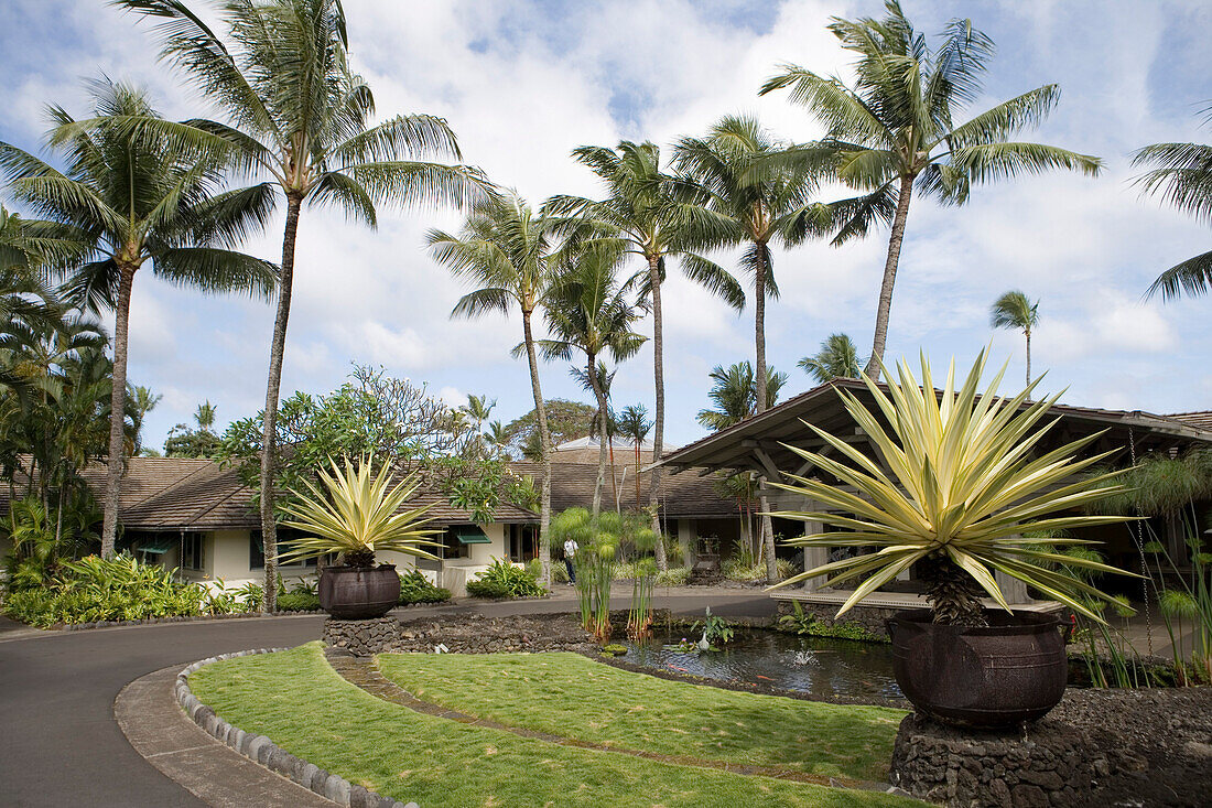 Eingang von Hotel Hana Maui ,Hana, Maui, Hawaii